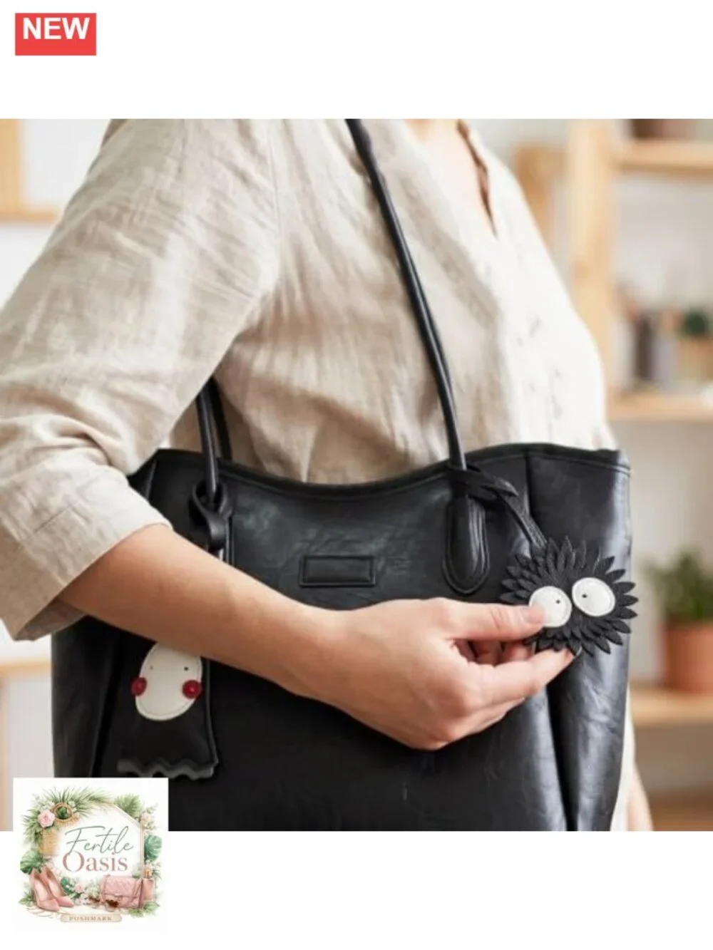 Briquette Bag Charm Faux Leather PU Purse Decoration Cute Keychain